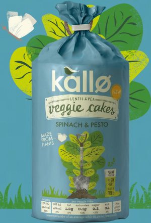 Kallo Spinach & Pesto Veggie Cakes