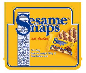 Sesame Snaps With Chocolate