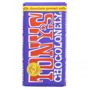 Tony’s Chocolonely Dark/Milk Chocolate With Pretzel & Toffee
