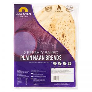 Clay Oven Bakery Giant Plain Naan Breads