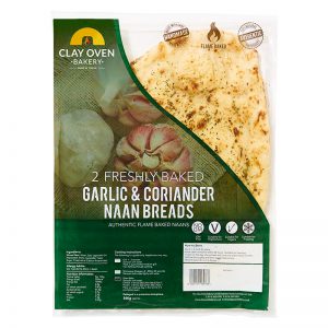 Clay Oven Bakery Garlic & Coriander Naan Bread