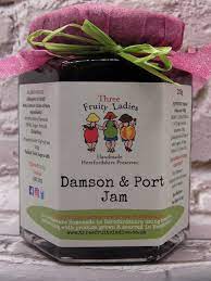 Three Fruity Ladies Damson & Port Jam