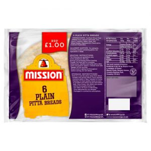 Mission Bakeries Plain White Pitta Breads