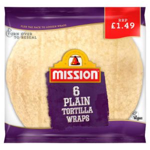 Mission Bakeries Plain White Tortilla Wraps