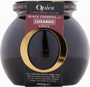 Opies Black Cherries in Kirsch