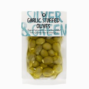Silver & Green Garlic Stuffed Olives