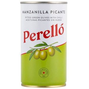 Perello Pitted Manzanilla Olives with Chilli