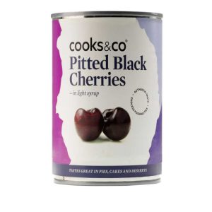 Cooks & Co. Pitted Black Cherries in Syrup