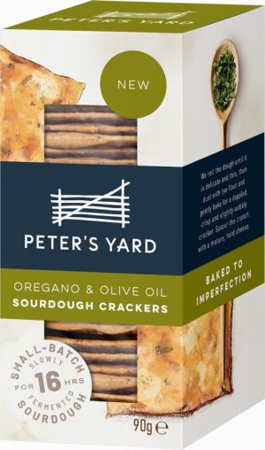Peter’s Yard Oregano & Olive Oil Sourdough Crackers