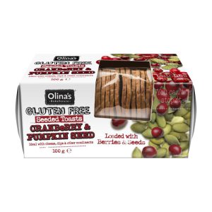 Olina’s Bakehouse Cranberry & Pumpkins Seed Toasts (Gluten Free)