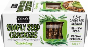 Olina’s Bakehouse Rosemary Simply Seed Crackers (Gluten Free)
