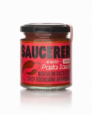 Saucerer Northern Pasta Co’s Spicy Gochujang Arrabbiata Sauce