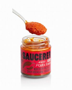 Saucerer Northern Pasta Co’s Spicy Gochujang Arrabbiata Sauce