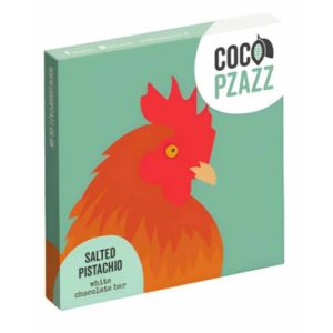 Coco Pzazz Fiddy & Mabel Salted Pistachio White Chocolate Bar