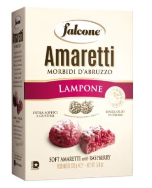 Falcone Italian Soft Amaretti with Raspberry