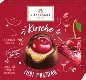Niederegger Cherry Marzipan Dark Chocolates
