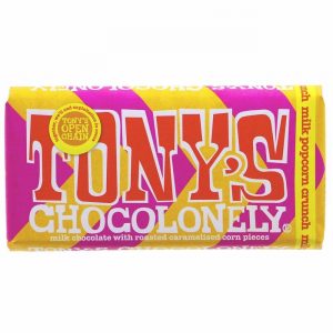 Tony’s Chocolonely Milk Chocolate Popcorn Crunch